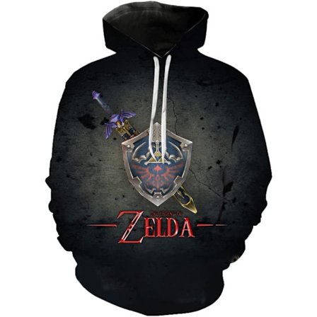Cosplay Legend of Zelda Breath of The Wild Twilight Princess Kenguru-hettegensere - Unisex Pullovergensere XX-Large