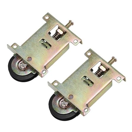 2st Garderob Skjutdörr Hjulhus Svart Kullagerenhet