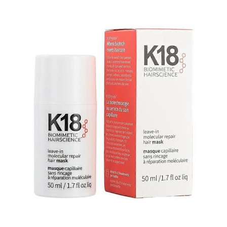 K18 Leave In Hair Mask Molecular Repair Treatment 4 Minuters Salongskvalitet För Skadat Blekt Färgat Hår Återställer Styrka Mjukhet