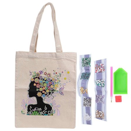 Diamantmaleri Tote Bag Praktisk Fargerik Spesial for Skoleveske Oppbevaring Piknik Reisegaver BB024 YEMAA