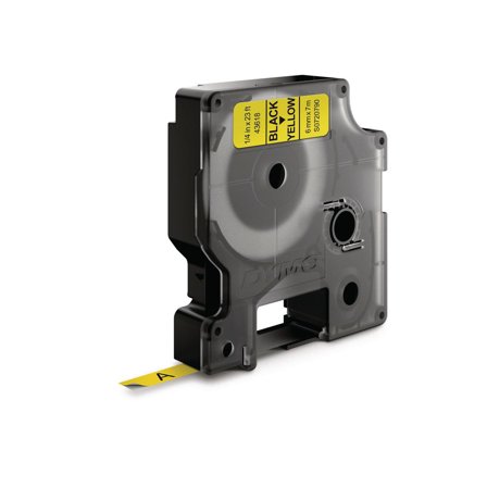 DYMO Tape D1 6mm svart på gul - Lyreco - Kontorsmaskiner - Märkmaskiner och tape - Tape - Dymo D1