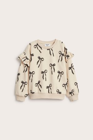 Kappahl | Sweatshirt med volang | Lys beige