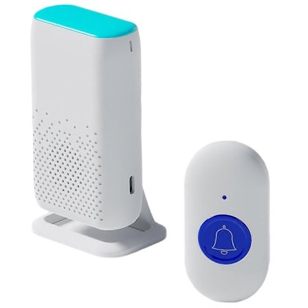 Ny D320 Flash Vibration Trådløs Dørklokke Smart Ældre Personsøger Vandtæt Trådløs Nødpersonsøger