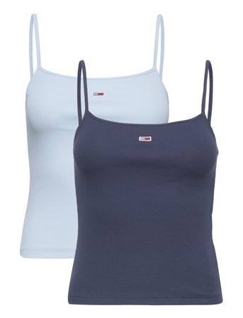 Tjw 2Pack Essential Strap Top T-shirts & Tops Sleeveless Blå Tommy Jeans
