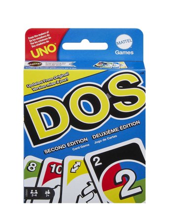 Mattel Games | Games Dos Second Edition Card Game For Kids, Adults & Families, Color Blind Accessible Deck | ONE SIZE