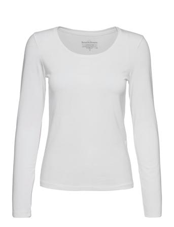 Long Sleeve Langærmet T-shirt Hvid Bread & Boxers