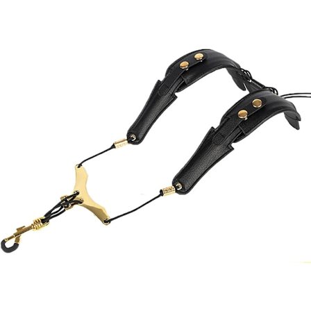 Saxofon nakkerem, læder saxofon rem pude, justerbar længde alt sax nakkerem til sopran tenor sax og klarinetter oboer