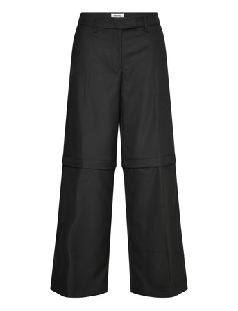 Monki Zip-Off Trousers - Black - 38