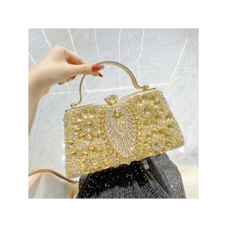 Dame Glitter Rhinestone Pailletter Glitter Taske Clutch Aften Håndtaske Skuldertaske Pung Til Bryllupsfest Galla
