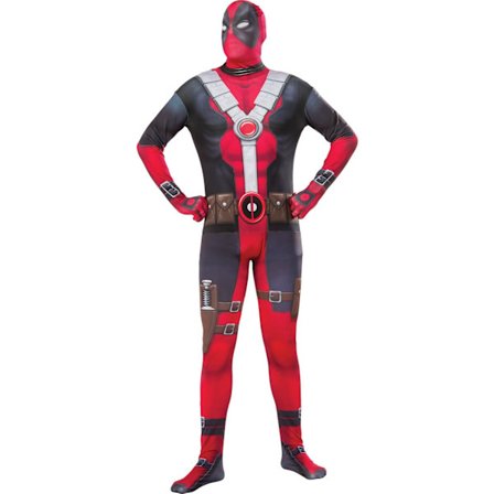 Rubie's Marvel 2nd Skin Deadpool Voksenkostyme som vist, ekstra stor