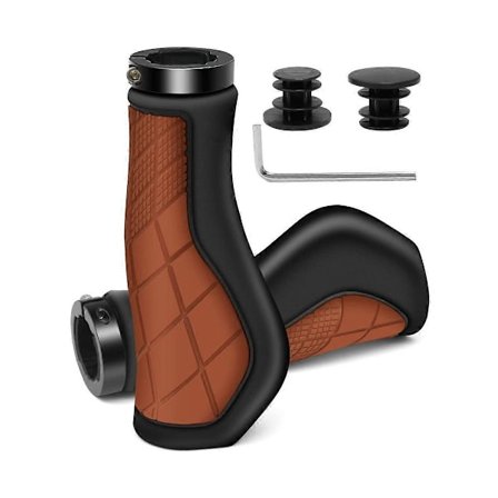 Sykkelgrep Ergonomiske grep Sklisikre gummigrep, sykkelstyregrep for 22,2 mm elsykkel [DB]