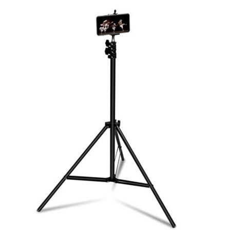 Smartphone og Kamera Tripod Justerbar 72cm til 210cm Letvægt