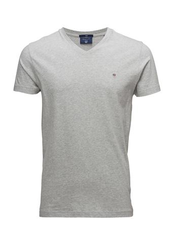 Original Slim V-Neck T-Shirt T-shirts Short-sleeved Harmaa GANT