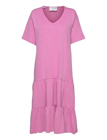 Slfreed 2/4 Midi Dress M Dresses T-shirt Dresses Lila Selected Femme