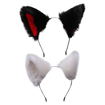 2 stk reveøre pannebånd søte plysj dyreører hårbånd for barn kvinner bursdagsfest tilbehør