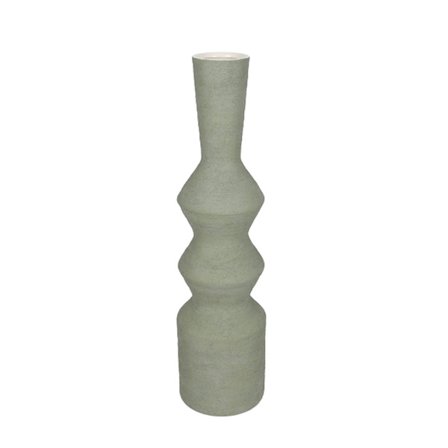 Keraaminen maljakko, Khaki, 15x15x60 cm, Moderni muotoilu