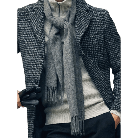 John Henric Halsduk Herr Accessoarer Grå ONESIZE