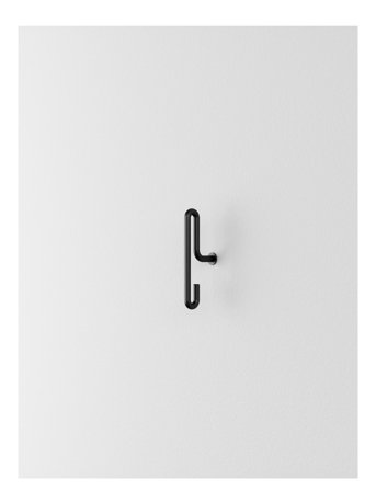 MOEBE Wall Hooks Small 2-Pack - Black - ONE SIZE