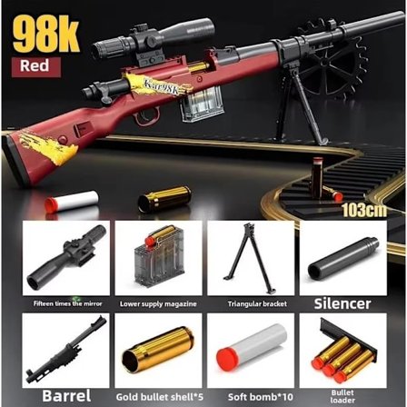 ZP5 357 Revolver leksakspistol med mjuka dartkulor för utomhusspel - kul för barn och vuxna