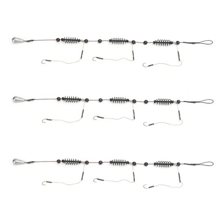 3 stk. Kunstig agn fiskekroge knude fælde kurv og foder fiskegrej 25g