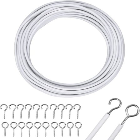 Netgardin Wire 10M Gardin Wire Hvid Gardin Wire med Gardin