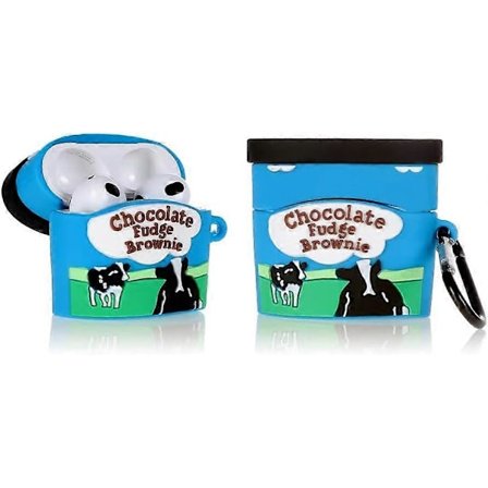 Passform designad för Airpods 3:e generationen 2021, Silikon Tecknad Söt Fodral Skyddande Stötsäkra Skal för Airpods 3