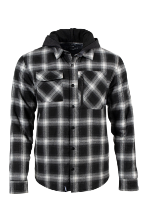 Flanellhemd 509 Tech Schwarz/Grau M