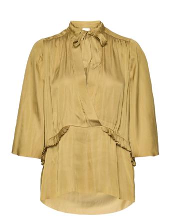 Martine - Modern Drape Blouses Short-sleeved Vihreä Day Birger Et Mikkelsen