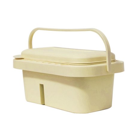 3-i-1 Kunstnerpensel Vaskebalje Med Holder Paletter Håndtag (Lysegul)