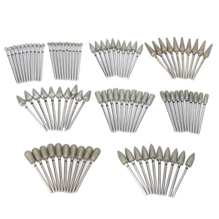 90 st Nail Drill Bits Professionella Emery Nail Slipning Huvud för Gel Polish Borttagning