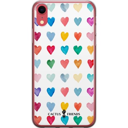 Kompatibelt Mobildeksel til Apple Apple iPhone XR Cactus and Friends - Watercolor Love Grid