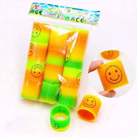 12-pakke vårregnbue magiske leker, Fidget Stress Coil Springs leker for festgave Goodie Bag Filler festartikler for gutter jenter