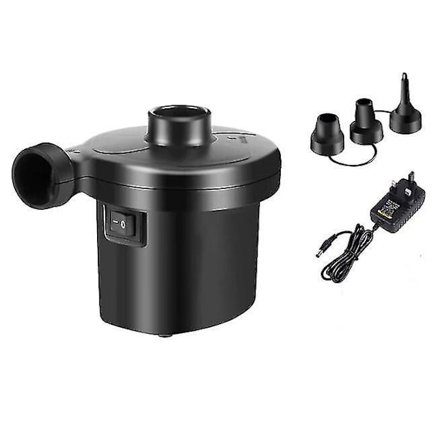 Elektrisk Luftpump, Portabel Luftmadrasspump för Uppblåsbara Poolleksaker, Inflator/Deflator Pumpar Perfekt för Utomhuscamping, Uppblåsbara Kuddar