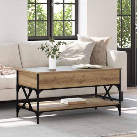 Kaffeebord Artisan Ek 100 x 50 x 50 cm Konstruerat trä