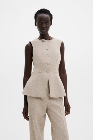 Malina - Cim vest - 44 - Fishbone Taupe