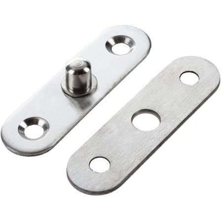 *6 rustfri stål dørhængsler til montering på 360 graders drejelig D* [BR]