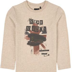 Kids - IKKS Beige Long Sleeved Branded Graphic T-shirt 10 Years - Tops - 10 years - Beige - Junge