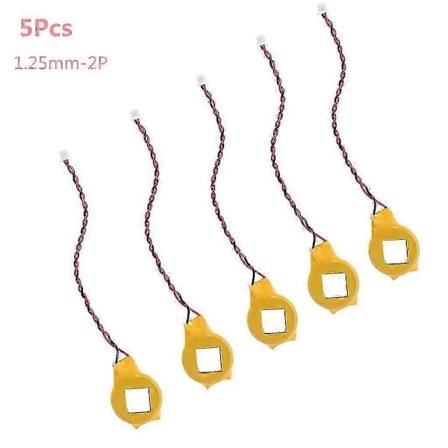 5kpl/sarja CR2032 2032 Paristojohto 2-nastainen kannettavan tietokoneen emolevyn BIOS CMOS-paristo johdolla Purettu pariston vaihto fg2025031700702