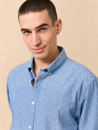 Jean Paul - Andre skjorte - Regular fit - Herre - Blå - Skjorter - XXL