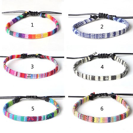 6 PCS Surfer armbånd for menn og kvinner - boho hippie - strand an