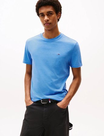 Tommy Jeans Tjm Xslim Jaspe Htr Tee Ext - Blue - XL