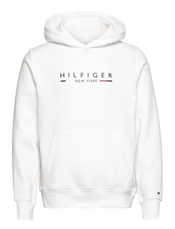 Hilfiger New York Hoody Hoodie Trøje Hvid Tommy Hilfiger
