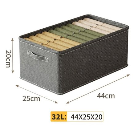 Vaate Säilytyslaatikko Alusvaatteiden Säilytyslaatikko Laatikko 32L-44X25X20CM