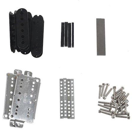 Et sæt Guitar Humbucker Pickup Kits Produkter Tilbehør/Cupronickel Bundplade/Spacer/Spole/Pol