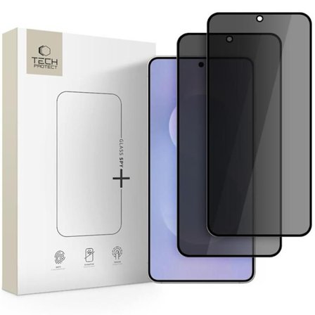 [2-Pack] Tech-Protect Galaxy S25 FE Privacy Härdat Glas Skärmskydd - Svart