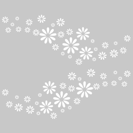 60 stk. Blomster Bil Dekaler Mini Grafikk Bil Karosseri Klistremerker Dekaler