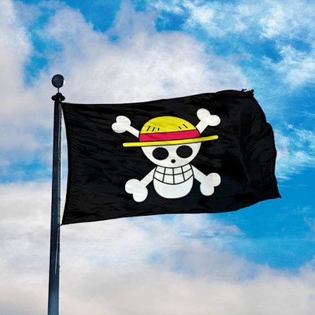 90*150CM Polyester Piratflag Abe D. Luffy Kranie One Piece 150cm