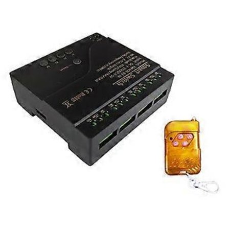 4-kanavainen WiFi-älyrelekytkinmoduuli APP RF-ohjaus 433M-kaukosäätimellä Toimii Alexan kanssa