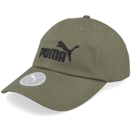 Puma - Verde unconstructed Cappellino - Essential No.1 Logo Bb Cap Green Dad Cap @ Hatstore