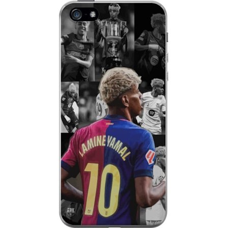 Kompatibelt Mobilskal till Apple Apple iPhone 5 Yamal FC Barcelona fotboll stjärnskott 2025